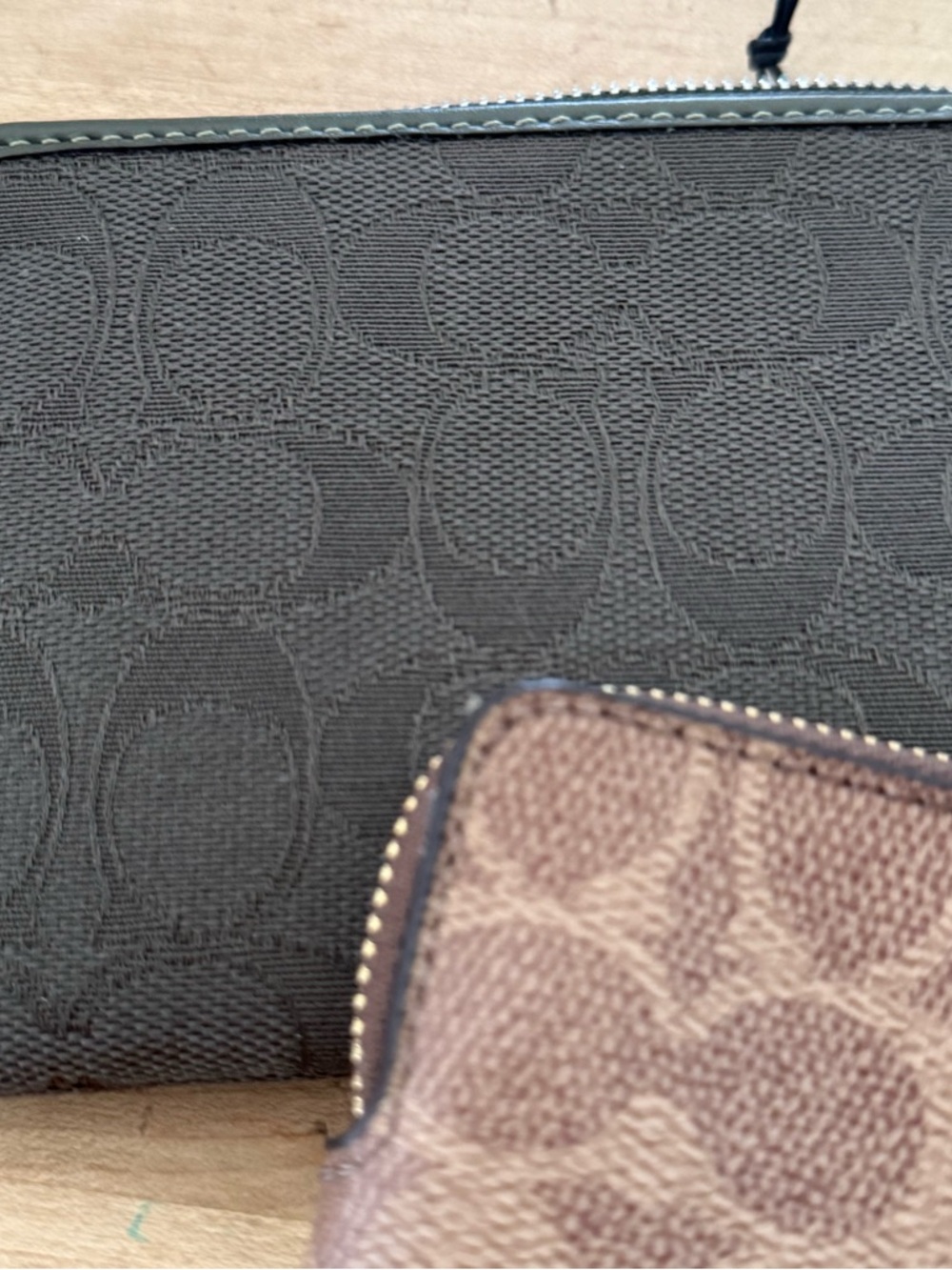 Coach Black and Brown Signature Wristlet Duo - Picture 3 of 3